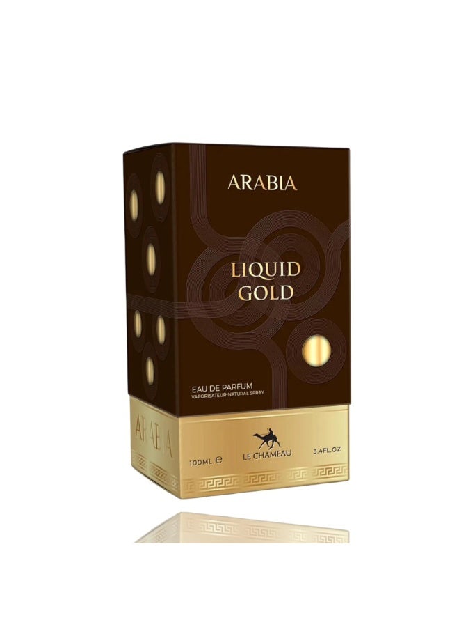 لو شامو عطر أرابيا ليكويد جولد للجنسين، ماء عطر 100 مل - Image 3